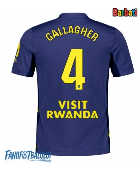 Atletico Madrid Conor Gallagher #4 Tricou Fotbal Replică 2025-26 Barbati Deplasare